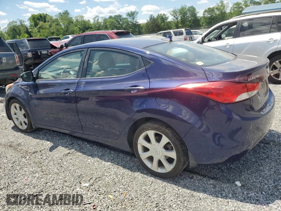 2013 Hyundai Elantra GLS z VIN 5NPDH4AE4DH206880, wystawiony jako Copart lot #56016145 z przebiegiem 112 681 mil mil oraz Szkoda całkowita • Salvage title. Historia ofert i sprzedaży dostępna na DreamBid. Obrazek 2.