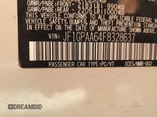 2015 Subaru Impreza 2.0i z VIN JF1GPAA64F8328637, wystawiony jako Copart lot #86025274 z przebiegiem 96 150 mil mil oraz Szkoda całkowita • Salvage title. Historia ofert i sprzedaży dostępna na DreamBid. Obrazek 13.