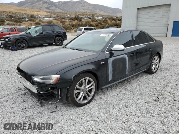 2015 Audi S4 Premium Plus with VIN WAUBGAFLXFA080564, listed as a Copart auction lot 81316934 with 73,184 mi miles and Salvage Title. Bid and sale history available at carsss.com. Image 1.