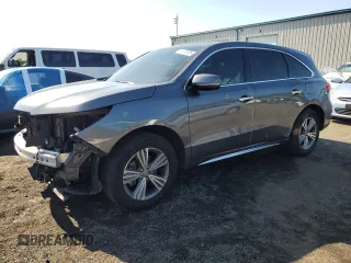 2020 Acura MDX with VIN 5J8YD4H3XLL043424, listed as a Copart auction lot 61135655 with 60,546 mi miles and Salvage title. Bid and sale history available at DreamBid. Image 1.