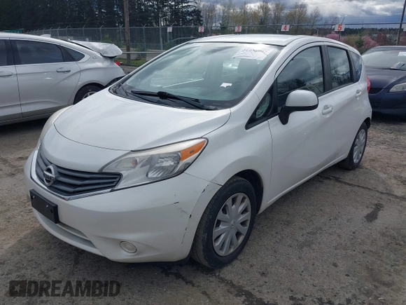2014 Nissan Note S Plus with VIN 3N1CE2CPXEL391450, listed as a IAAI auction lot 41936997 with 86,592 mi miles and . Bid and sale history available at DreamBid. Image 2.