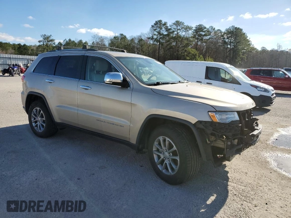2015 Jeep Grand Cherokee Limited with VIN 1C4RJEBG8FC614815, listed as a Copart auction lot 46815175 with 138,848 mi miles and Clean Title. Bid and sale history available at carsss.com. Image 4.