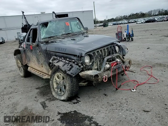 2020 Jeep Wrangler Sport S with VIN 1C4GJXAG4LW247149, listed as a Copart auction lot 51600935 with 49,648 mi miles and Salvage title. Bid and sale history available at DreamBid. Image 10.