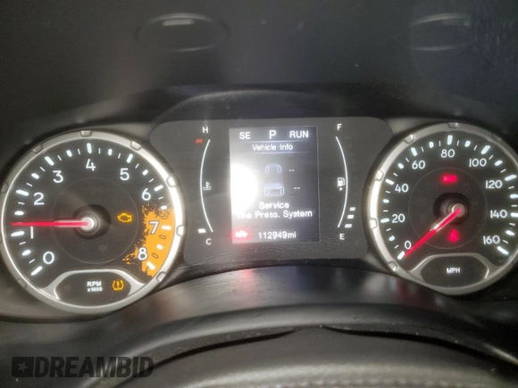 2015 Jeep Renegade Latitude with VIN ZACCJBBT8FPB32231, listed as a Copart auction lot 50593615 with 112,949 mi miles and Clean Title. Bid and sale history available at carsss.com. Image 9.