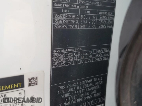 2021 Land Rover Defender with VIN SALE3ERU4M2053304, listed as a Copart auction lot 79035444 with 30,849 mi miles and Salvage title. Bid and sale history available at DreamBid. Image 12.