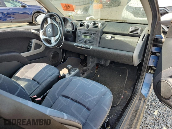 2008 Smart fortwo Pure with VIN WMEEJ31X78K132545, listed as a Copart auction lot 62884165 with Not provided miles and Clean title. Bid and sale history available at DreamBid. Image 8.