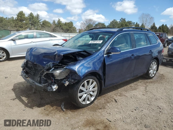 2014 Volkswagen Jetta TDI w/Sunroof & Nav with VIN 3VWPL7AJ7EM618309, listed as a Copart auction lot 52991515 with 116,722 mi miles and Salvage title. Bid and sale history available at DreamBid. Image 1.