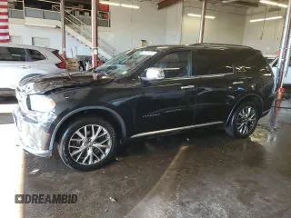 2014 Dodge Durango Citadel with VIN 1C4RDJEG6EC337284, listed as a Copart auction lot 46828485 with 133,812 mi miles and Salvage Title. Bid and sale history available at DreamBid. Image 1.