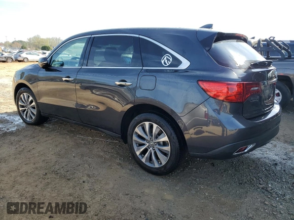 2016 Acura MDX w/Tech with VIN 5FRYD3H42GB006652, listed as a Copart auction lot 51075875 with 146,451 mi miles and Salvage Title. Bid and sale history available at carsss.com. Image 2.