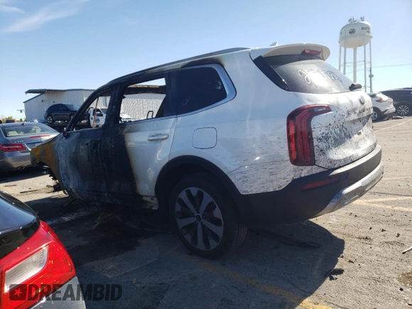 2021 Kia Telluride EX with VIN 5XYP34HC0MG109280, listed as a Copart auction lot 75877714 with Not provided miles and Salvage title. Bid and sale history available at DreamBid. Image 2.