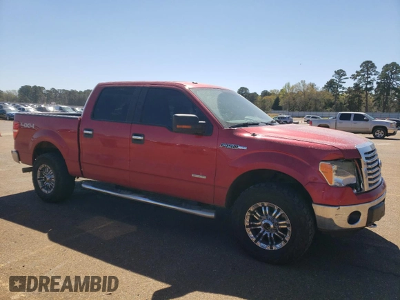 2012 Ford F-150 XL with VIN 1FTFW1ET0CFA28822, listed as a Copart auction lot 49994985 with 197,693 mi miles and Salvage Title. Bid and sale history available at carsss.com. Image 4.