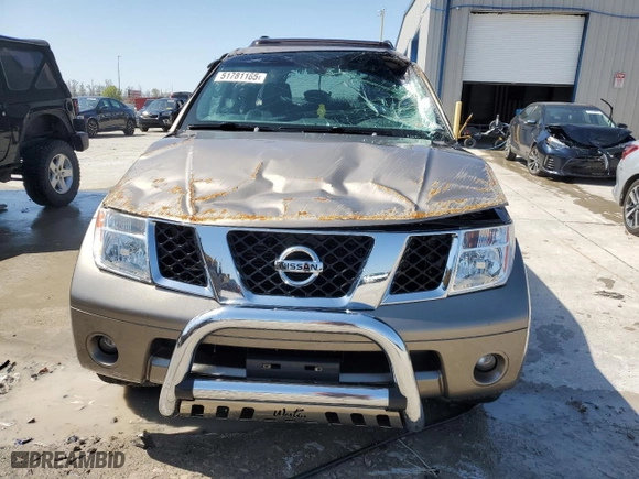 2006 Nissan Pathfinder SE with VIN 5N1AR18W36C654471, listed as a Copart auction lot 51781165 with 191,871 mi miles and Salvage Title. Bid and sale history available at carsss.com. Image 5.