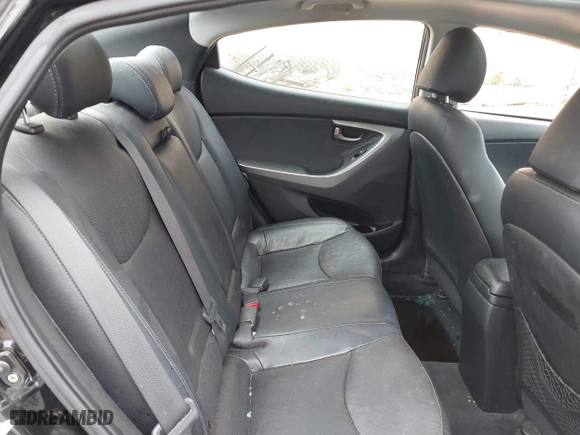 2013 Hyundai Elantra GLS PZEV with VIN KMHDH4AE7DU728890, listed as a IAAI auction lot 40365489 with 230,693 mi miles. Bid and sale history available at carsss.com. Image 8.