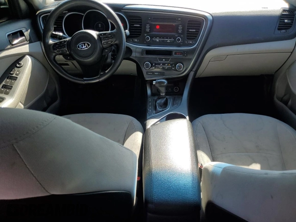 2015 Kia Optima LX with VIN 5XXGM4A73FG486509, listed as a Copart auction lot 49410275 with 110,028 mi miles and Salvage Title. Bid and sale history available at carsss.com. Image 8.