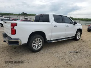 2021 Chevrolet Silverado 1500 LTZ with VIN 1GCUYGEDXMZ424317, listed as a Copart auction lot 53857505 with 102,653 mi miles and Salvage Title. Bid and sale history available at DreamBid. Image 3.