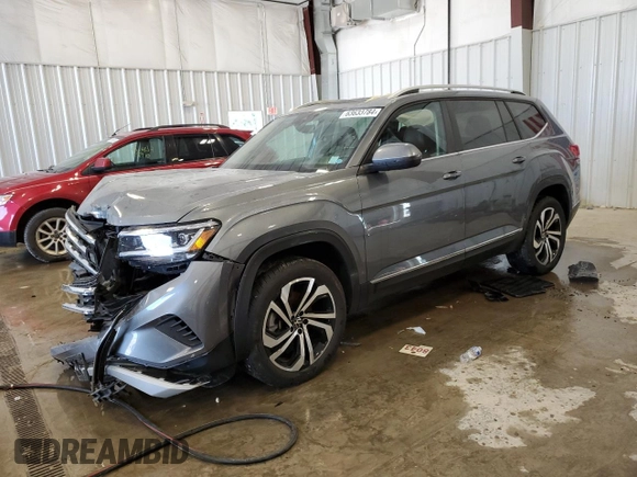 2023 Volkswagen Atlas SEL z VIN 1V2BR2CA3PC508436, wystawiony jako Copart lot #63633784 z przebiegiem 45 428 mil mil oraz Szkoda całkowita • Salvage title. Historia ofert i sprzedaży dostępna na DreamBid. Obrazek 1.