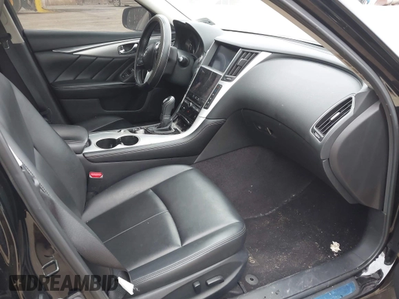 2021 Infiniti Q50 Luxe with VIN JN1EV7BR7MM752310, listed as a IAAI auction lot 41883293 with 20,268 mi miles and . Bid and sale history available at carsss.com. Image 5.