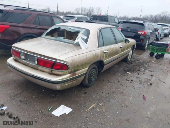 1999 Buick LeSabre Custom with VIN 1G4HP52K5XH476665, listed as a IAAI auction lot 42008177 with 34,279 mi miles. Bid and sale history available at carsss.com. Image 4.