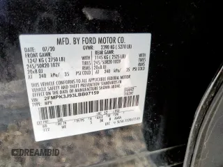 2020 Ford Edge SEL z VIN 2FMPK3J93LBB07159, wystawiony jako Copart lot #56991695 z przebiegiem Nie podano mil oraz Szkoda całkowita • Salvage title. Historia ofert i sprzedaży dostępna na DreamBid. Obrazek 13.