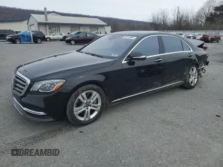 2018 Mercedes-Benz S-Class S 450 with VIN WDDUG6EBXJA347623, listed as a Copart auction lot 46014965 with 38,703 mi miles and Salvage Title. Bid and sale history available at carsss.com. Image 1.