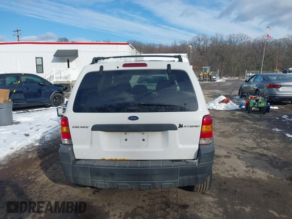 2006 Ford Escape Hybrid with VIN 1FMYU96H06KA26079, listed as a IAAI auction lot 41246646 with 105,658 mi miles and . Bid and sale history available at DreamBid. Image 17.