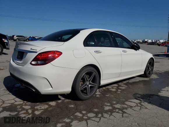 2017 Mercedes-Benz C 300 with VIN WDDWF4KB8HR214942, listed as a Copart auction lot 53439155 with 112,240 mi miles and Salvage Title. Bid and sale history available at carsss.com. Image 3.