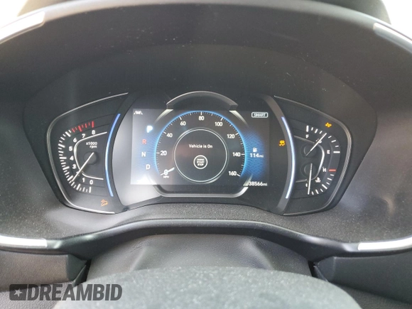 2020 Hyundai Santa Fe Limited with VIN 5NMS5CAA5LH266346, listed as a Copart auction lot 54167105 with 38,566 mi miles and Salvage Title. Bid and sale history available at carsss.com. Image 9.