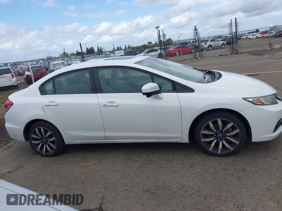 2015 Honda Civic Sedan EX-L with VIN 19XFB2F90FE253261, listed as a IAAI auction lot 41905962 with 146,441 mi miles. Bid and sale history available at carsss.com. Image 13.