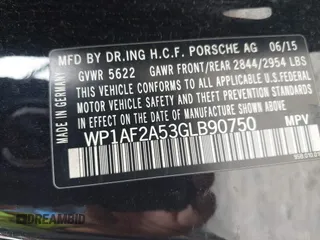 2016 Porsche Macan Turbo с VIN WP1AF2A53GLB90750, выставлен на аукционе IAAI как лот 42222812 с пробегом 164 696 миль миль и . История ставок и продаж доступна на DreamBid. Изображение 9.