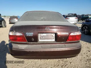 2001 Mazda 626 LX with VIN 1YVGF22D315215931, listed as a Copart auction lot 45399205 with 46,858 mi miles and Clean Title. Bid and sale history available at carsss.com. Image 6.