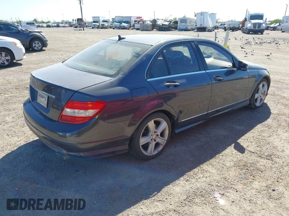 2010 Mercedes-Benz C-Class C 300 Sport with VIN WDDGF5EB1AR130862, listed as a IAAI auction lot 41819105 with 1 mi miles. Bid and sale history available at carsss.com. Image 4.