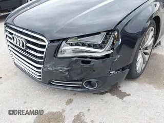 2012 Audi A8 L with VIN WAURVAFD5CN038949, listed as a IAAI auction lot 41914575 with 85,634 mi miles. Bid and sale history available at carsss.com. Image 6.