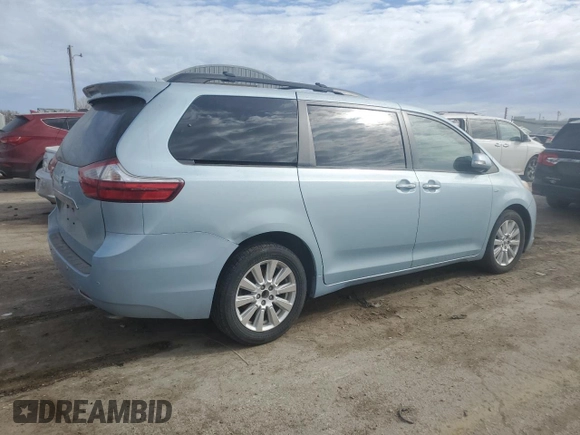 2017 Toyota Sienna with VIN 5TDDZ3DC0HS186516, listed as a Copart auction lot 50358685 with 154,348 mi miles and Salvage Title. Bid and sale history available at DreamBid. Image 3.