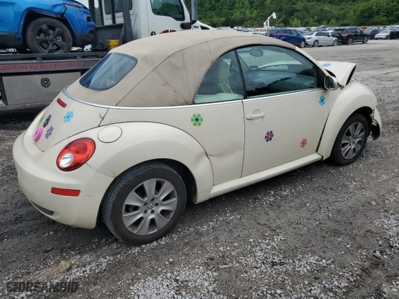 2009 Volkswagen New Beetle Convertible S with VIN 3VWRF31Y99M409195, listed as a Copart auction lot 55010054 with NaN miles and Salvage Title. Bid and sale history available at carsss.com. Image 3.