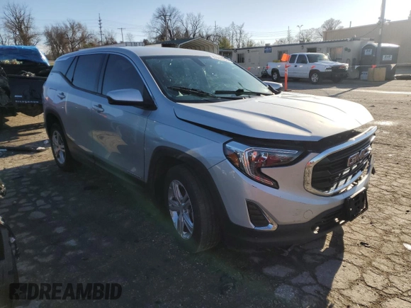 2018 GMC Terrain SLE with VIN 3GKALMEV4JL356631, listed as a Copart auction lot 83968864 with 0 mi miles and Salvage Title. Bid and sale history available at carsss.com. Image 4.