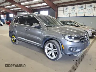 2016 Volkswagen Tiguan R-Line with VIN WVGBV7AX6GW052539, listed as a Copart auction lot 53381925 with 124,626 mi miles and Salvage Title. Bid and sale history available at DreamBid. Image 4.