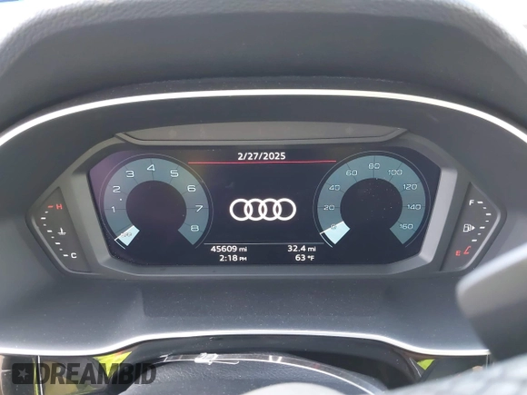 2023 Audi Q3 S line Premium with VIN WA1DECF30P1111460, listed as a IAAI auction lot 41676015 with 45,609 mi miles and . Bid and sale history available at DreamBid. Image 7.