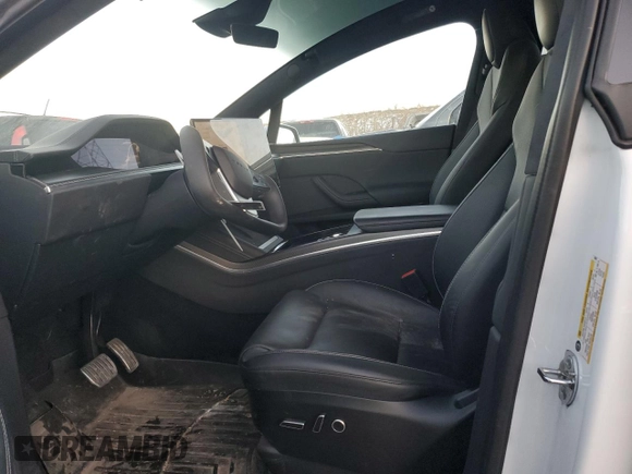 2022 Tesla Model X Plaid with VIN 7SAXCBE67NF356567, listed as a Copart auction lot 43243895 with 24,381 mi miles and Salvage Title. Bid and sale history available at DreamBid. Image 7.