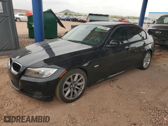 2011 BMW 3 Series 328i with VIN WBAPH5C53BA443023, listed as a Copart auction lot 50731995 with 55,136 mi miles and Salvage Title. Bid and sale history available at carsss.com. Image 1.