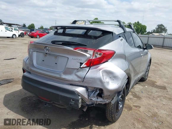 2019 Toyota C-HR XLE with VIN JTNKHMBX3K1016723, listed as a IAAI auction lot 42040571 with 158,804 mi miles. Bid and sale history available at carsss.com. Image 4.