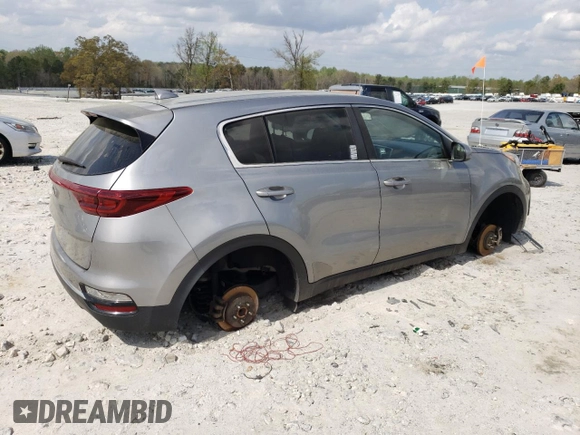 2020 Kia Sportage LX with VIN KNDPM3ACXL7724089, listed as a Copart auction lot 51754855 with Not Provided miles and Salvage Title. Bid and sale history available at DreamBid. Image 3.
