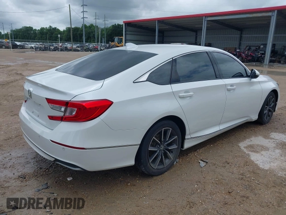 2021 Honda Accord EX-L with VIN 1HGCV1F54MA081514, listed as a IAAI auction lot 42516394 with 54,130 mi miles and . Bid and sale history available at DreamBid. Image 4.