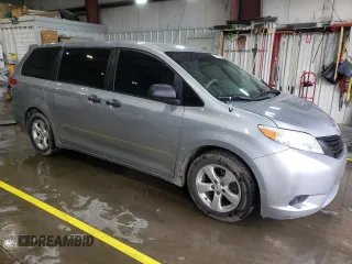 2011 Toyota Sienna with VIN 5TDZK3DC0BS112689, listed as a Copart auction lot 51651395 with 176,124 mi miles and Salvage Title. Bid and sale history available at carsss.com. Image 4.