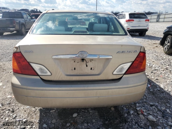 2001 Toyota Avalon XL w/Bucket Seats with VIN 4T1BF28B51U125896, listed as a Copart auction lot 46864265 with 135,663 mi miles and Salvage Title. Bid and sale history available at carsss.com. Image 6.