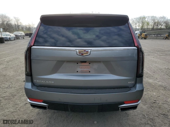 2023 Cadillac Escalade 4WD Premium Luxury with VIN 1GYS4BKL8PR262235, listed as a Copart auction lot 53835495 with 13,982 mi miles and Salvage Title. Bid and sale history available at carsss.com. Image 6.