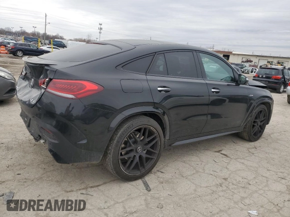 2022 Mercedes-Benz GLE 53 AMG with VIN 4JGFD6BBXNA743519, listed as a Copart auction lot 48021485 with 19,574 mi miles and Salvage title. Bid and sale history available at DreamBid. Image 3.