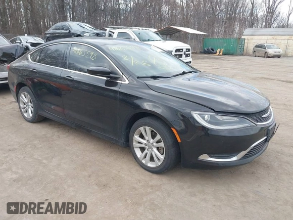 2016 Chrysler 200 Limited with VIN 1C3CCCAB9GN144394, listed as a IAAI auction lot 41665598 with 125,910 mi miles. Bid and sale history available at carsss.com. Image 1.