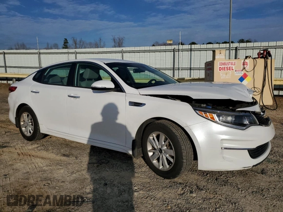 2017 Kia Optima LX with VIN 5XXGT4L38HG133070, listed as a Copart auction lot 85195614 with 128,196 mi miles and Salvage Title. Bid and sale history available at carsss.com. Image 4.