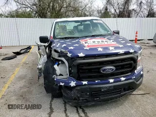 2021 Ford F-150 XL with VIN 1FTMF1C56MKD81988, listed as a Copart auction lot 51101275 with 94,531 mi miles and Salvage title. Bid and sale history available at DreamBid. Image 11.
