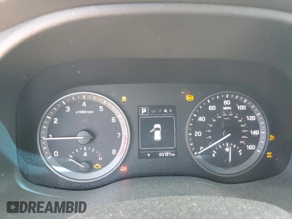2018 Hyundai Tucson SEL with VIN KM8J3CA41JU784239, listed as a Copart auction lot 54331525 with 63,121 mi miles and Salvage title. Bid and sale history available at DreamBid. Image 9.